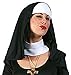 Produktbild Halloweenia - Nonnen Haube und Kragen - Kirche Mütze Hut Kostüm, Schwarz