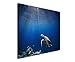 Produktbild Fotoleinwand 120x80cm Tierbilder – Schildkröte unter Wasser, Malediven