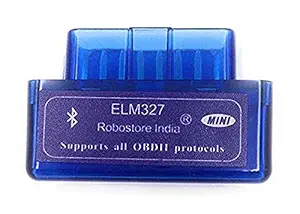 Robostore India Elm327 Bluetooth 2.1V Obd2 OBD-II Car Diagnostic Scanner for Android (for 2009+ Cars only) (tata Till 2013, Fiat All Model, SUV All Brand Will not Support)