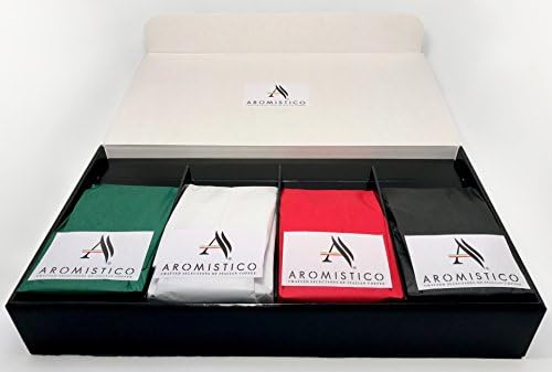 AROMISTICO COFFEE | VARIETY LUXURY GIFT BOX | Selection of Premium Italian Blends | Ground Coffee HAMPER (1 Venezia, 1 Roma, 1 Firenze and 1 Napoli - GROUND)