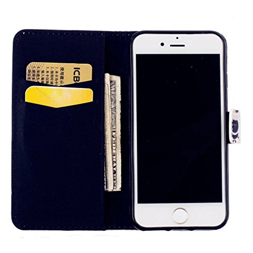 MUTOUREN Schutzhülle Case für iPhone 7 (4.7 Zoll) Prägung Blumen Geprägte indische Mandala Muster Buch-Stil Bookstyle Handyhülle Schutzhülle Taschen Anti-scratch Bumper et Shock Absorption Magnetverschluss Magnet Etui + Metall Touch-Pen, Traumfänger und Schmetterling - 6
