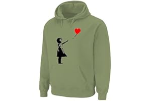 Tribal T-Shirts Niña con Globo de Banksy Sudadera con Capucha (Variedad de Colores)