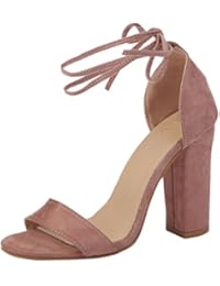 chaussure à talon rose