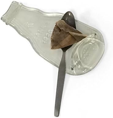 Real Glass Bottle Tea Bag / Spoon Rest