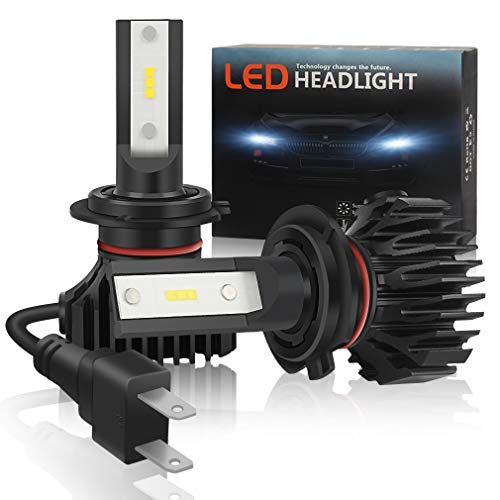 Bombillas LED para faros delanteros SJLED, kit de conversión de bombillas para faros delanteros de coche, 12 chips CSP, 40 W, 6000 lm/set de 6000 K, xenón blanco bajo/luz de carretera