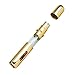 PressIt Travel Size Perfume Atomiser Spray Bottle with Easy Refill, Metallic Gold