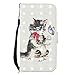 Produktbild Nadoli Handytasche für iPhone 8/7 (4.7 Zoll),3D Effekt Katze Schmetterling Glitzer Pu Leder Klapphülle Wallet Handyhülle Brieftasche für iPhone 8/7 (4.7 Zoll),Katze Schmetterling