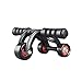 Produktbild TEQStone Bauchroller, Bauchtrainer Roller AB Wheel 3 Räder, Bauchmuskeltrainer mit Stopper und Knieauflagematte, für Zuhause & Fitnessstudio