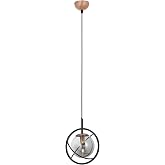 Avonni AV-60291-1BSY Siyah Boyalı Modern Avize E14 Metal Cam 22cm
