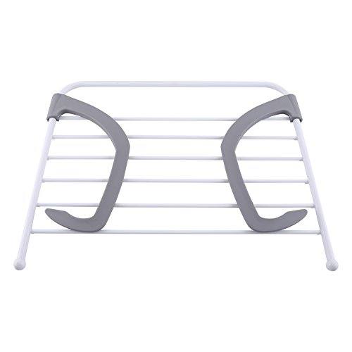 Wäschetrockner für Balkongeländer Heizkörper Praktischer Multifunktion Wäscheständer (Grau) - 3