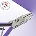 Limited Edition Toenail Cutters Chiropody Ingrown Toenail Finger Clipper Flame Pointed 4.5" 13Cm Nipper Podiatry UK Brand BeautyTrack Special Handmade (Purple)