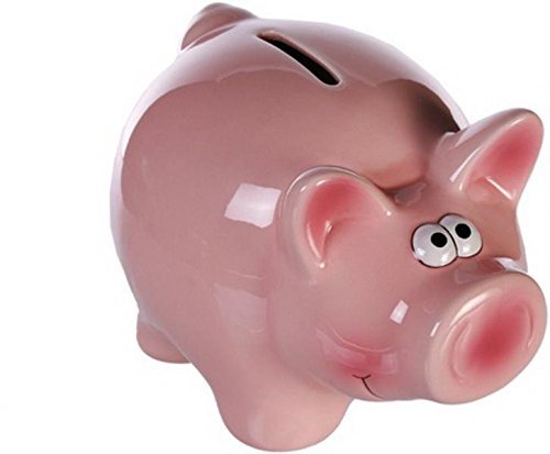 Sparschwein Rosa Schwein Spardose Gelddose mit Schlüssel