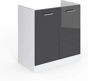 Vicco Kuchenschrank R Line Kuchenzeile Hangeschrank Unterschrank Kuchenschranke Kuchenunterschrank Arbeitsplatte Anthrazit Ohne Arbeitsplatte Spulenunterschrank 80 Cm Amazon De Kuche Haushalt Wohnen Küchenschränke Einzeln Ohne Arbeitsplatte