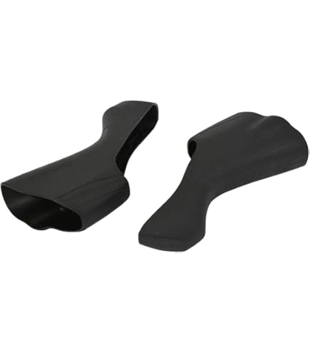 Capots De Levier Shimano ST-5700 – Noir/blanc, D'origine, Caoutchouc (Neuf)