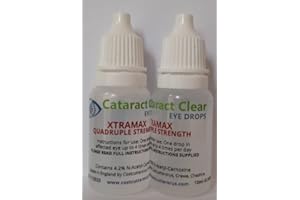 CATARACT CLEAR 2 x 10ml bottles of The Strongest Cataract Treating Eye Drops Available, 4.2% N-Acetyl-Carnosine - Over Four Times MORE than similar eye drops! Holistic & Proven Effective on People & Pets!