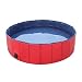 Produktbild UEETEK Hundepool Hunde Schwimmbad Faltbare für Hund Katze Haustier 80x30cm (Rot)