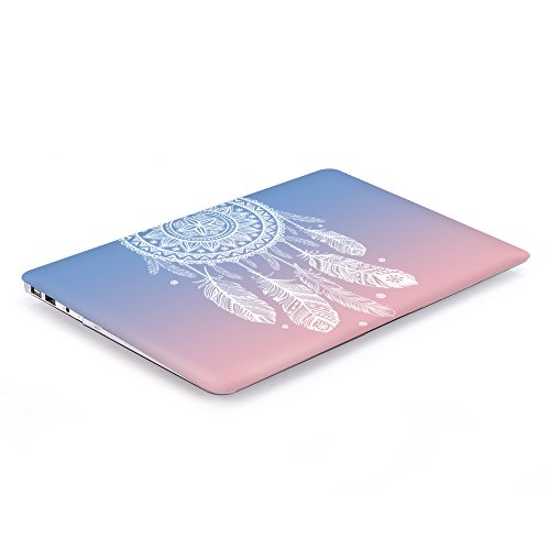 Batianda 15 Zoll MacBook Pro Retina Hülle,Dream Catcher Plastik Hartschale Schutzhülle Case für MacBook Pro 15 Retina (A1398) und Tastatur Abdeckung,Gradient Rosa - 4