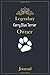Produktbild Legendary Kerry Blue Terrier Owner Journal: A classy black, gold and white Kerry Blue Terrier Lined Journal for Dog owner notes.