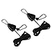 Price comparison product image Swiftswan 1 Pair 1/8" 8-Feet Long Heavy Duty Rope Ratchet YOYO Reflector Adjustable Rope Clip Hanger For Grow Light 150 Lbs Capacity
