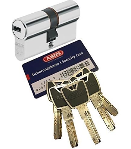 Lot De 2 Cylindres De Serrure Profilé 30-30 - Avec 10 Clés - Longueur