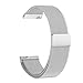 Produktbild Glowjoy Ersatz-Uhrenarmband für Samsung Galaxy Watch Active,Milanese 20mm Edelstahl Uhrenarmband Smartwatch Quick Release Band Verstellbares Unisex Ersatz Zubehör mit Magnetschnalle (Silber)