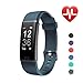 Produktbild LETSCOM Id130plus Fitness-Herzfrequenz-Monitor, Schrittzähler, Kalorienzähler, Smart-Armband für Kinder, Damen und Herren, Unisex, ID130Plus HR, grau, 17.4 * 8.8 * 1.8cm