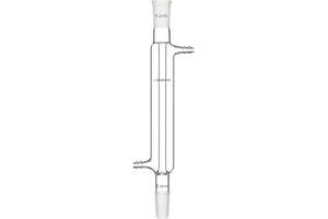 Labasics Borosilicate Glass Liebig Condenser with 24/40 Joint 200mm Jacket Length Lab Glass Condenser