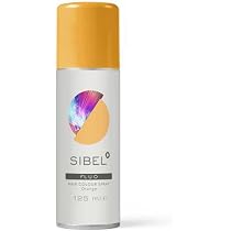 Sibel Neon Haarfarbspray Orange – Fluoreszierend, 125 Ml, Temporäre Farbe, Waschbar Mit Shampoo