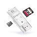 Produktbild Speicherkartenleser,SD Karte TF Kartenleser USB SDHC OTG Kartenleser Karten Adapter Unterstützung IOS 12 for iphone Xs/Xs Max XR/XR Max /X/8/8 Plus PC & OTG Android Samsung Tablets, Galaxy S6 S7