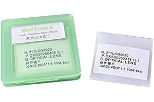 STARTNOW Raytools - Lente di protezione ottica laser per finestre 37 x 7 mm, 27,9 x 4,1 0-6 KW in fibra laser testa di taglio pezzi di ricambio (10 pezzi, 24,9 x 1,5)