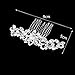 Phenovo 1pc Bridal Bridesmaid Women's Rhinestone Hair Comb Hair Accessories 9 x 5cm