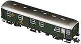 Exakt im Maßstab 1:160 / N Arnold HN4258 2-achsiger Postwagen der DB, Bauart Post 2-a/14, Epoche III Modellbahn, Grün