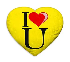 DreamVio Love Heart Shaped Velvet Cushion/Pillow/Plush for Gifting on Birthdays,Anniversaries, Valentine Day Color - Multi (Size- 15x17 inch) Shape 27