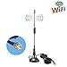 Price comparison product image SMA 4G Magnet Mount Antenna,11DBI GSM High Gain 4G LTE Antenna Wifi Signal Booster Amplifier Modem Adapter Network Reception Long Range Antenna With 3M Wi-Fi Antenna Extension Cable SMA  Black 