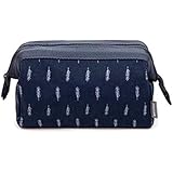 Borsa da Toilette,Impermeabili Beauty Case da Viaggio in Cotone in Poliestere Flamingo Portatile Cosmetici Borsa con Multi Sc