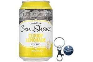 PAPAVAL RETAIL Ben Shaws Drinks 330ml Cans with Key Ring (24x330ml, Cloudy Lemonade)