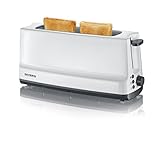 SEVERIN Automatik-Toaster, 1 Langschlitzkammer, Für bis zu 2 Brotscheiben, 800 W, AT 2232, Weiß/Grau SEVERIN Automatik-Toaster, 1 Langschlitzkammer, Für bis zu 2 Brotscheiben, 800 W, AT 2232, Weiß/Grau