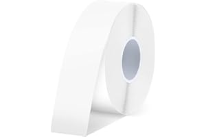 SUPVAN E10/E16 Etiquetas Adhesivas，15 mm* 6 m Etiquetas Continuo, 1 Rollo (Blanco)