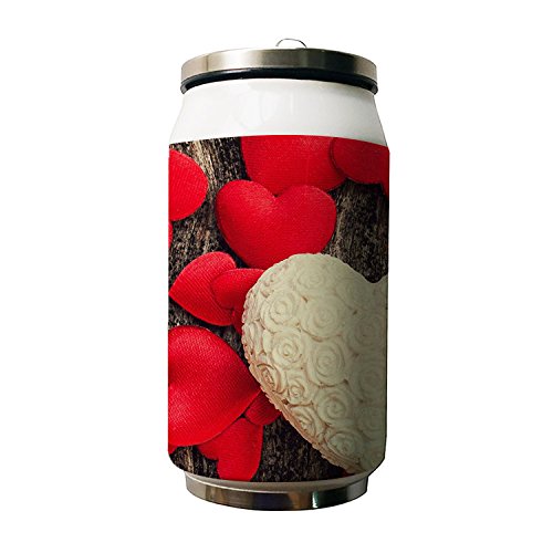 Okoukiu Sweet Hart Romantic Roses doppio isolamento a vuoto borraccia in acciaio INOX, 280ML