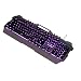 Produktbild Ajazz Gaming-Tastatur, 104 Tasten, kabelgebunden, wasserfest, Metall-Terrassendiele, 7 Farben, Hintergrundbeleuchtung, ergonomisch, mit Smartphone-Halterung