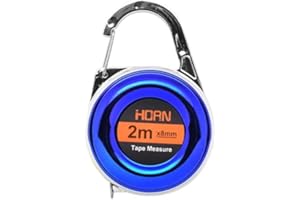 KSVS Mini llavero cinta métrica de acero de 2m cinta métrica delicada pequeña regla de acero multipropósito cinta métrica de acero regla de regalo (Azul)