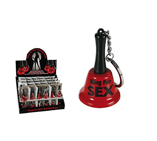 Preisvergleich Produktbild 1 x Schlüsselanhänger Klingel ''Ring for Sex'' / Schlüsselbund / Geschenk für Frauen / Taschenanhänger / Schlüsselbund Anhänger / Klingel / Geschenk für Männer / Preis am Stiel®