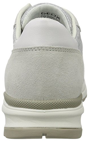 Geox D AIRELL B, Zapatillas para Mujer, Gris (LT Grey/Off WHITEC0742), 40 EU