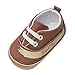 Produktbild Baby Leinwand Krippe Schuhe |"Good Boy" Drucken | Rutschfeste weiche Sohle Blume Prinzessin Schuhe | Cartoon Lauflernschuhe Krabbelschuhe Babyhausschuhe Sneakers | Junge Mädchen 0-6 Monate 6-12 Monate 12-18 Monate | cinnamou (0 ~ 6 Monate, Braun)