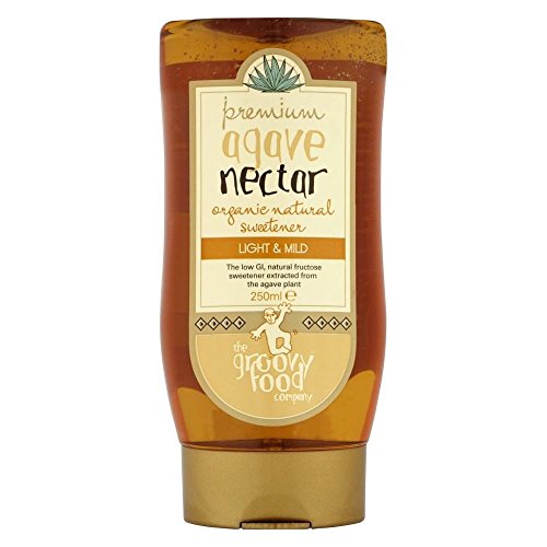 The Groovy Food Company Néctar De Agave Orgánico Edulcorante Natural Leve (250ml) (Paquete de 2)