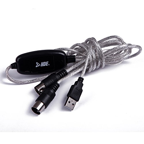 SODIAL(Wz.) USB MIDI Kabel Konverter PC zu Musik Tastatur Windows Win Vista XP, Mac OS - 4