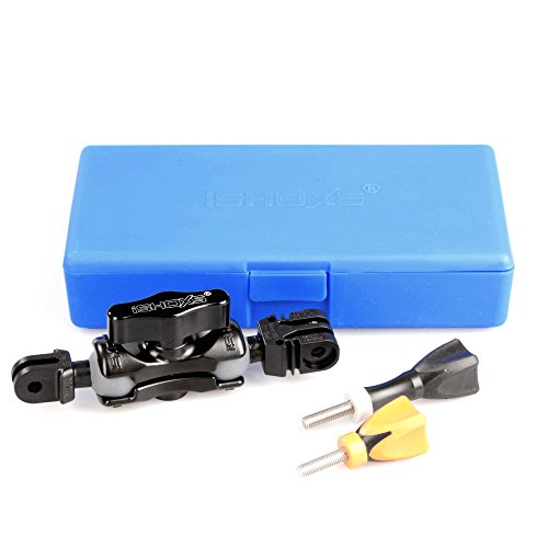 iSHOXS Small Grap 40 Set, Aluminium Extension, 40mm lang, aus 6061er Alu Druckguss für GoPro Halterungen, superrobust und extrem flexibel und schnell verstellbar, mit zwei 2K Mounthandles - 2