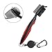 Produktbild Golf Club Bürste und Groove Cleaner Cleaner, 2nDLove Golf Dual Sided Nylon & Edelstahl-Bürste mit Spike, Golf Reinigungsbürste mit 2 Ft Einziehbare Zip-line Aluminium Karabiner