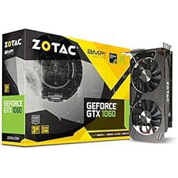 Zotac GeForce GTX 1060 AMP GeForce GTX 1060 3GB GDDR5 - Tarjeta gráfica (GeForce GTX 1060, 3 GB, GDDR5, 192 bit, 8000 MHz, PCI Express 3.0)