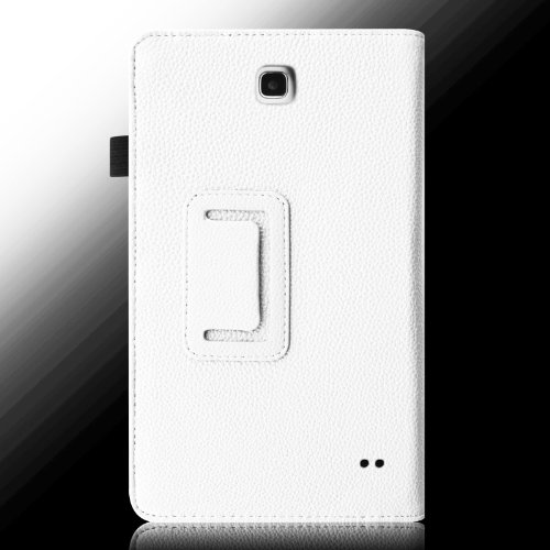 Fintie Samsung Galaxy Tab 4 7.0 Hülle Case – Slim Fit Folio Kunstleder Schutzhülle Cover Tasche mit Ständerfunktion für Samsung Galaxy Tab 4 7.0 T230 T235 (7 Zoll) Tablet, Weiß - 3